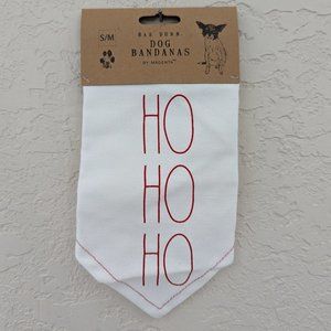 Rae Dunn Ho Ho Ho Christmas Dog Bandana NWT